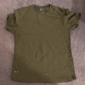 BYLT Drop Cut Short Sleeve LUX Green Size Large